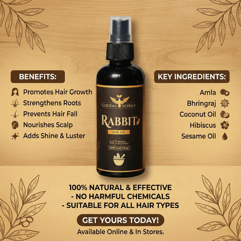 Rabbit Blood Hair Oil – 100% Effective!