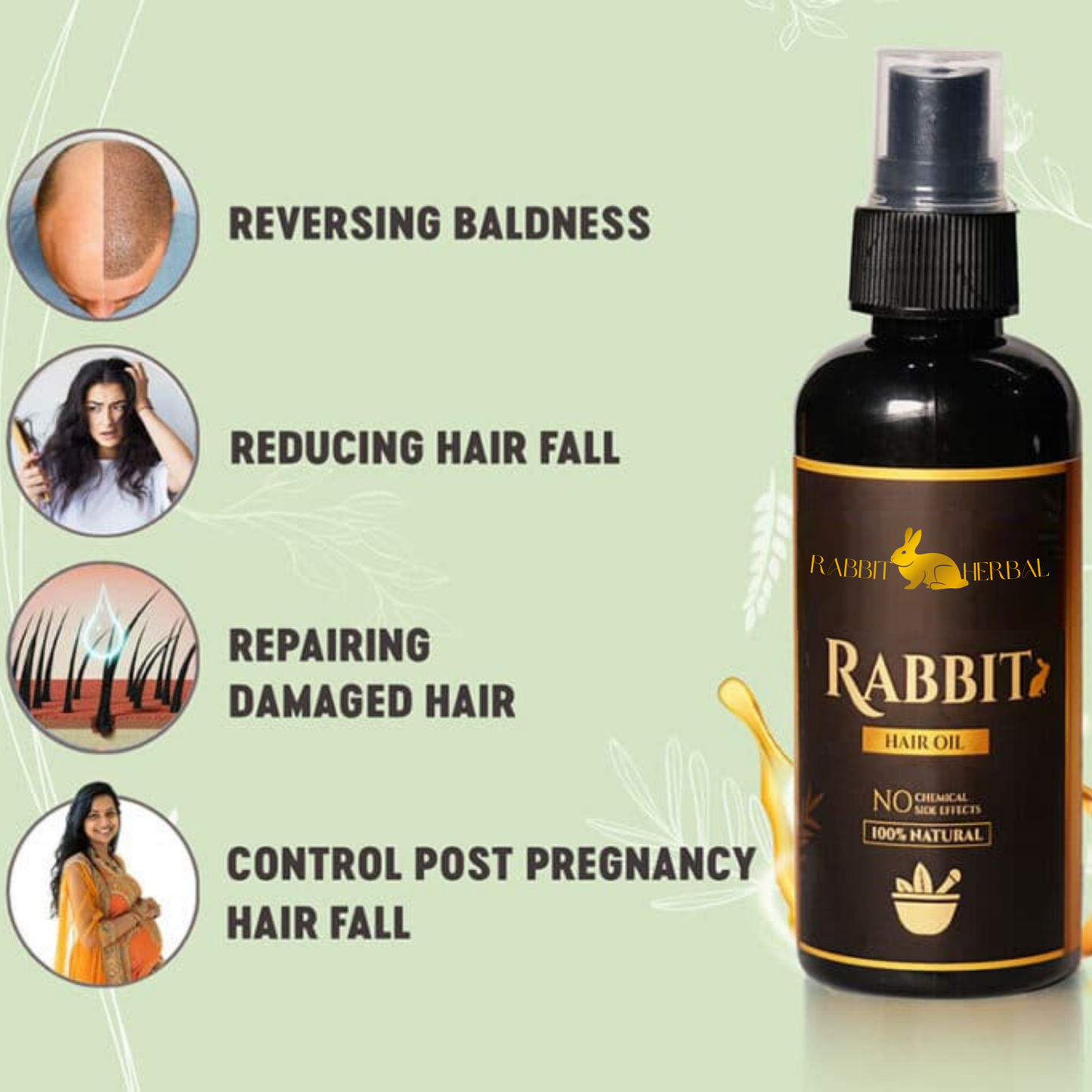 Rabbit Blood Hair Oil – 100% Effective!